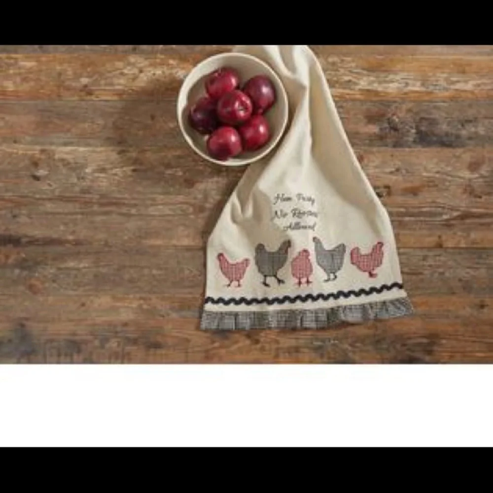 Park Designs Hen Party No Roosters AllowedTowel
